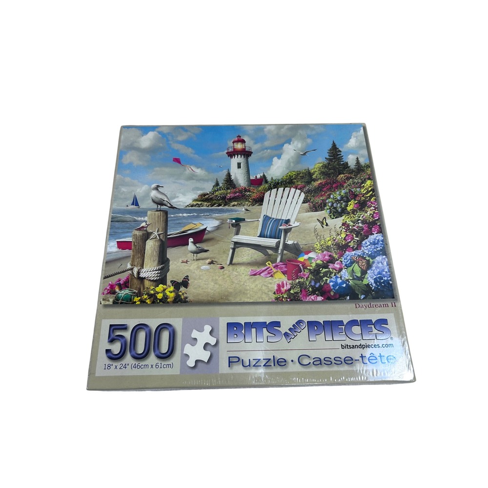 Bits and Pieces Daydream II 500pc Multicolor Lighthouse Coastal Puzzle Unisex